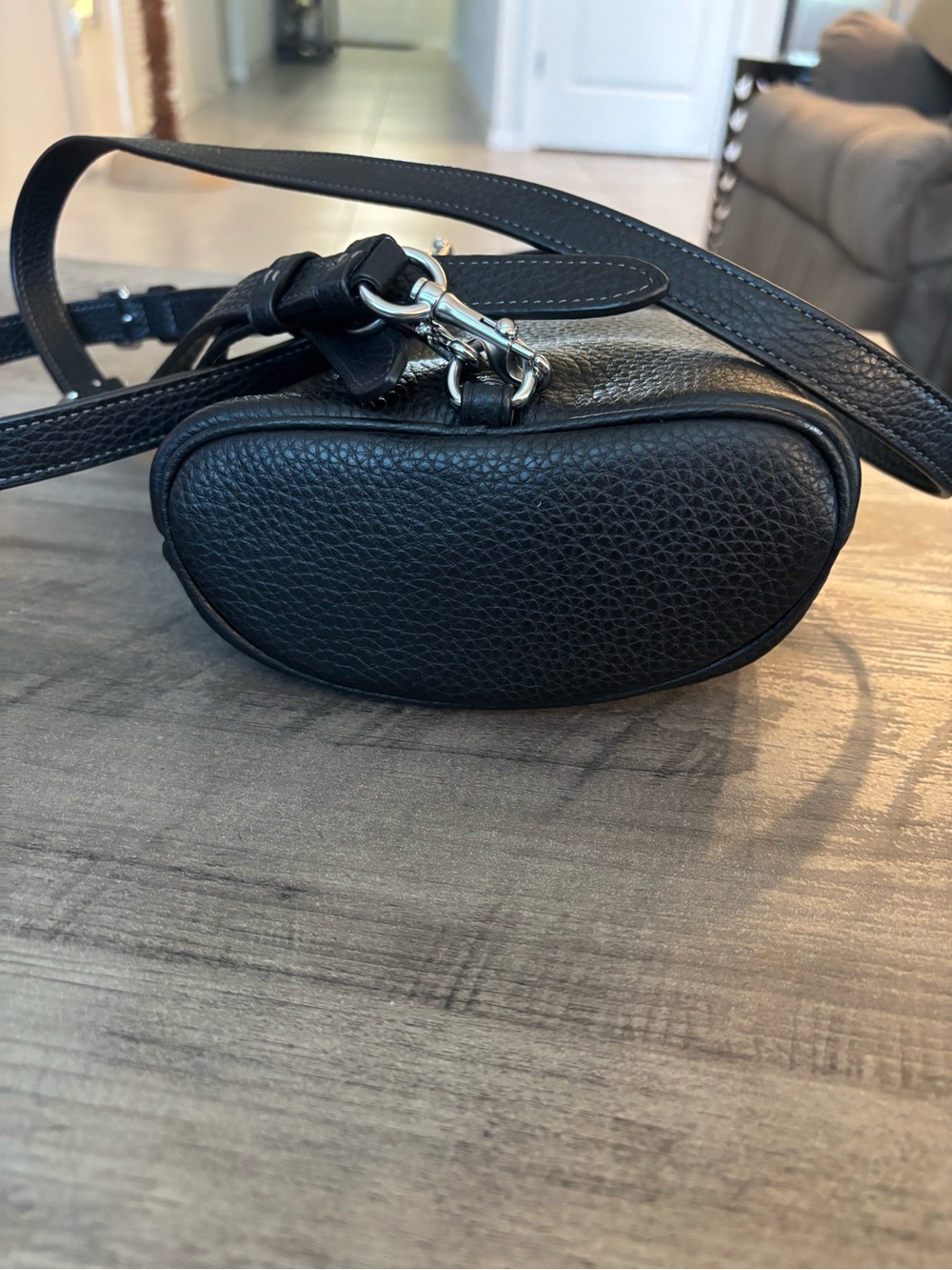 Coach Black Pebbled Leather Mini Backpack - Picture 3 of 8